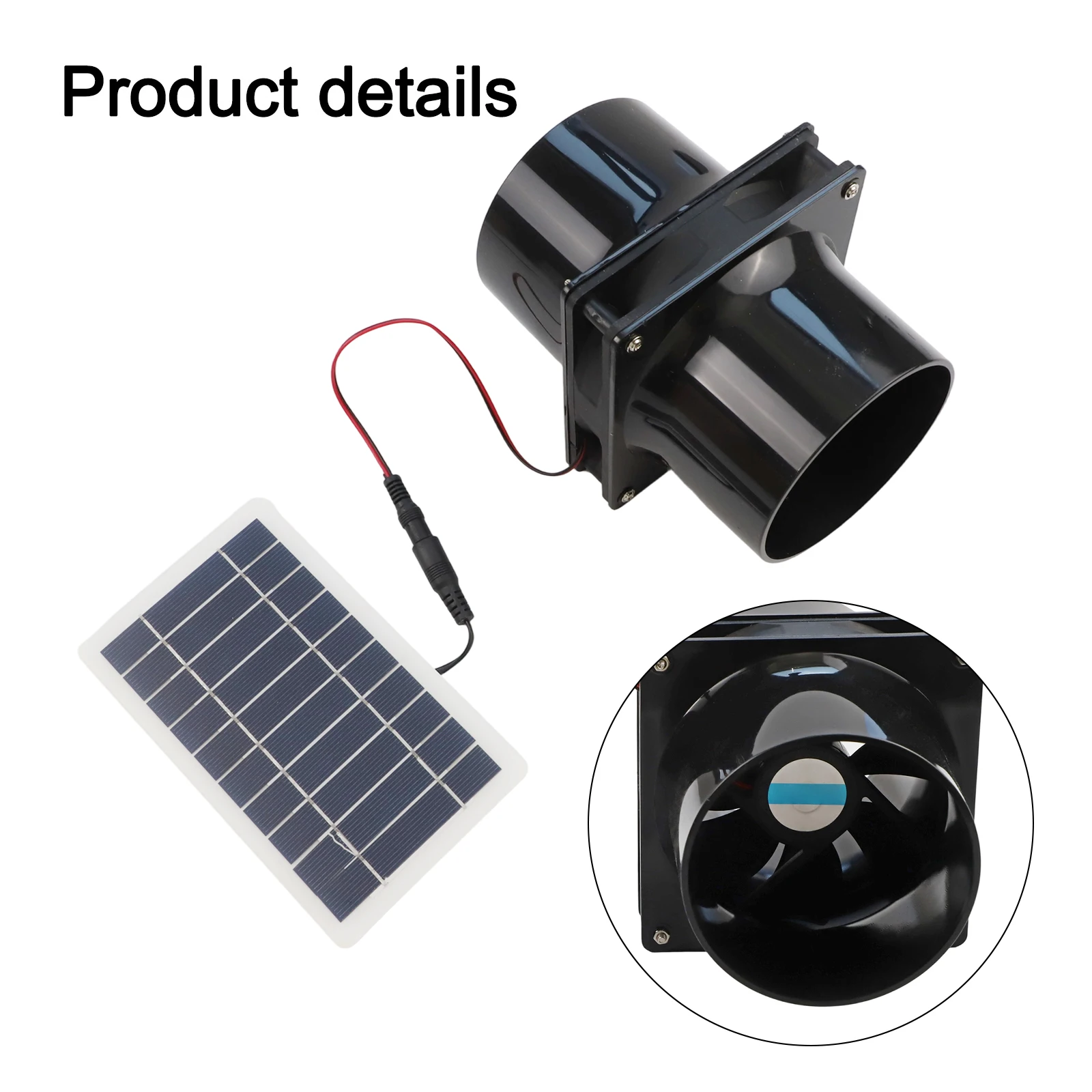 12V Solar Ventilation Fan 12V Ventilation Fan Generator Efficient Airflow Quick Installation Robust ABS Material
