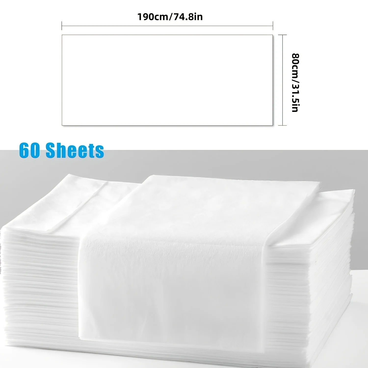 60pcs, disposable bed sheets, massage bed covers, breathable, disposable massage bed sheets suitable for massage, beauty salons