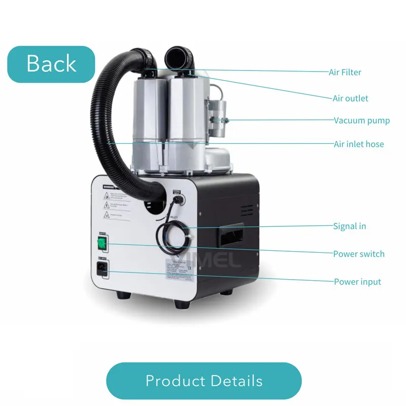 Dental Powerful Suction Unit 1000L/min 750W Supply 2 Chair Strong Saliva Vacuum Pump Machine view 4