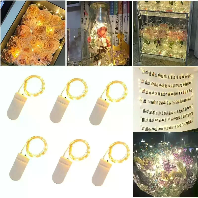 5M Copper Wire LED String Lights Holiday Fairy Lights Garland Christmas Tree Decor Wedding Party DIY