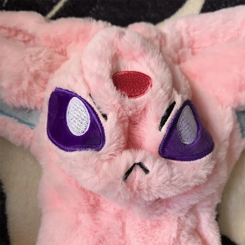 40/70cm Espeon Huge Pokemon Anime Plush Toy Big Pokémon Plushie Kawaii Semi-finished Leather Holster Pillow Gift for Children