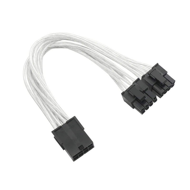 8 Pin to Dual 8 Pin Adapter Power Cables 8 Pin to (6+2)Pin Power Cord Graphics Card Power Adapter Cable 21CM/50CM