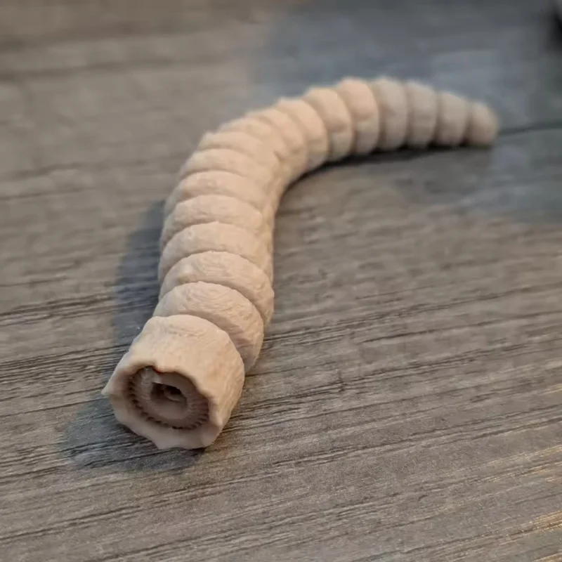 NEW 3D printed 14cm sandworm model with movable joints, creative collection, desktop decoration, animal models, holiday gifts