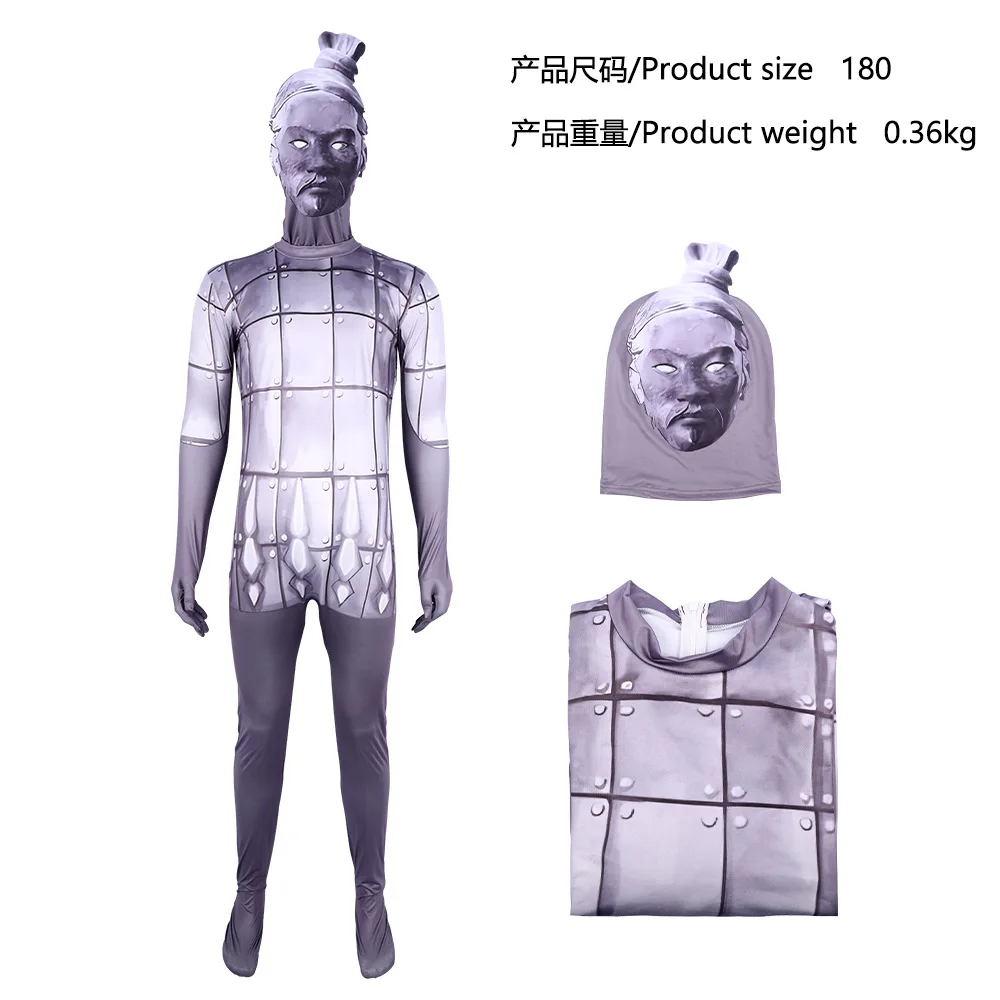 The Mausoleum of the First Qin Emperor Terra Cotta Warriors Cosplay Costumes Parent-Child Three Body Dark Forest Stage Jumpsuits