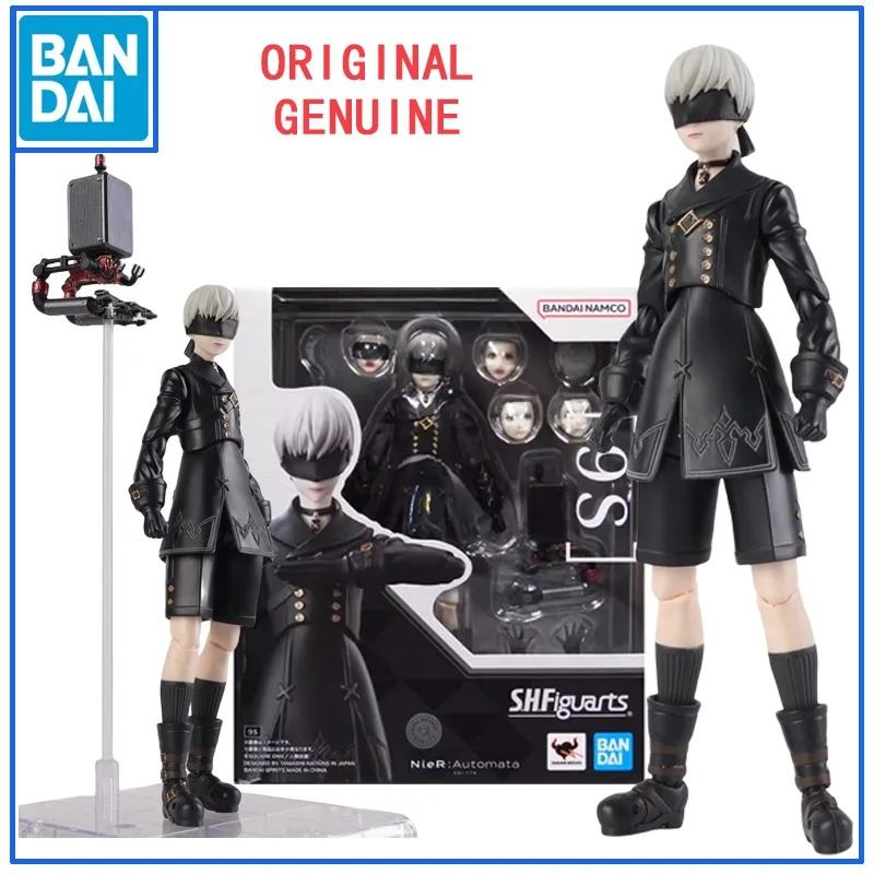 

Bandai оригинальные SHFiguarts NieR Automata Yurha 9S аниме фигурки игрушки для мальчиков и девочек детский подарок Коллекционная модель украшения