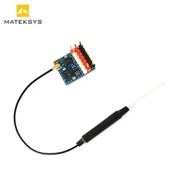 Mateksys ELR24-P6 expresss 2.4g 6ch pwmレシーバー、rc fpv airplv用のexpresss 3.0、vbat電圧、固定ウィング