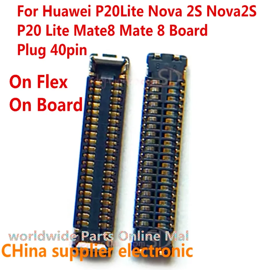 

10-200 шт. Usb зарядное устройство док-порт гибкий FPC Разъем для Huawei P20Lite Nova 2S Nova2S P20 Lite Mate8 Mate 8 плата штекер 40pin