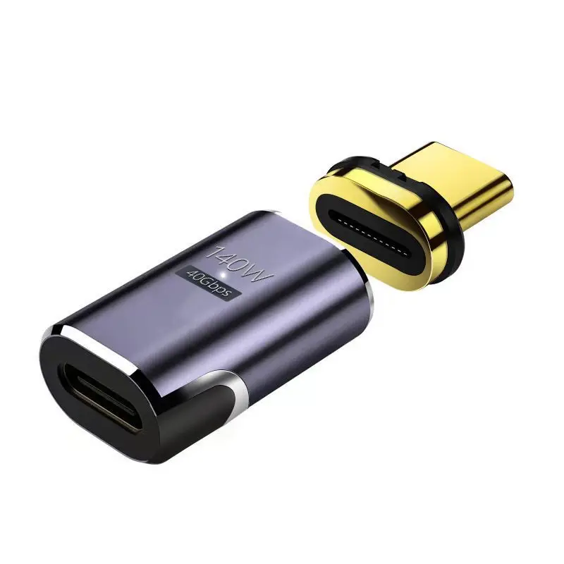 

1PCS Type-C Magnetic Adapter Male To Female Notebook C Port 140W High-Speed Charging Adapter for Electronics USB C Connector