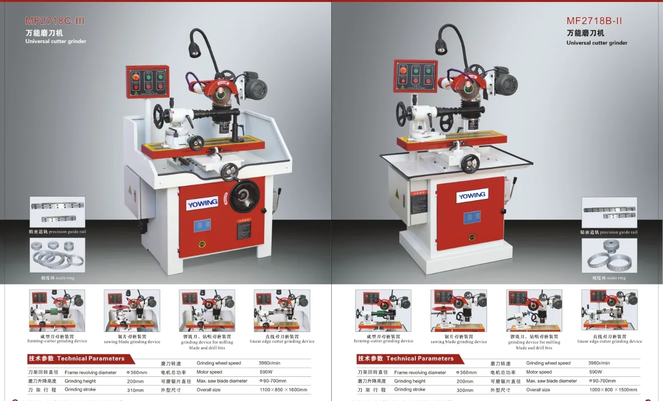 Cutter blade drill bits sharpening grinding machine tool