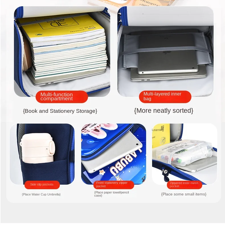 Disney Orthopedic School Bag For Boy Girl Sofia Elsa Spider Man Primary Student Shoulder Backpack Large Capacity Light Mochilas