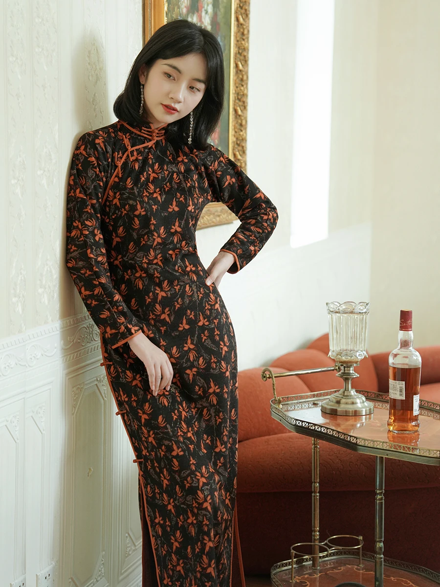 

Long Velvet -to- Winter Nine-Point Svel Full Opening Vintage Daily ort Velvet Butt...