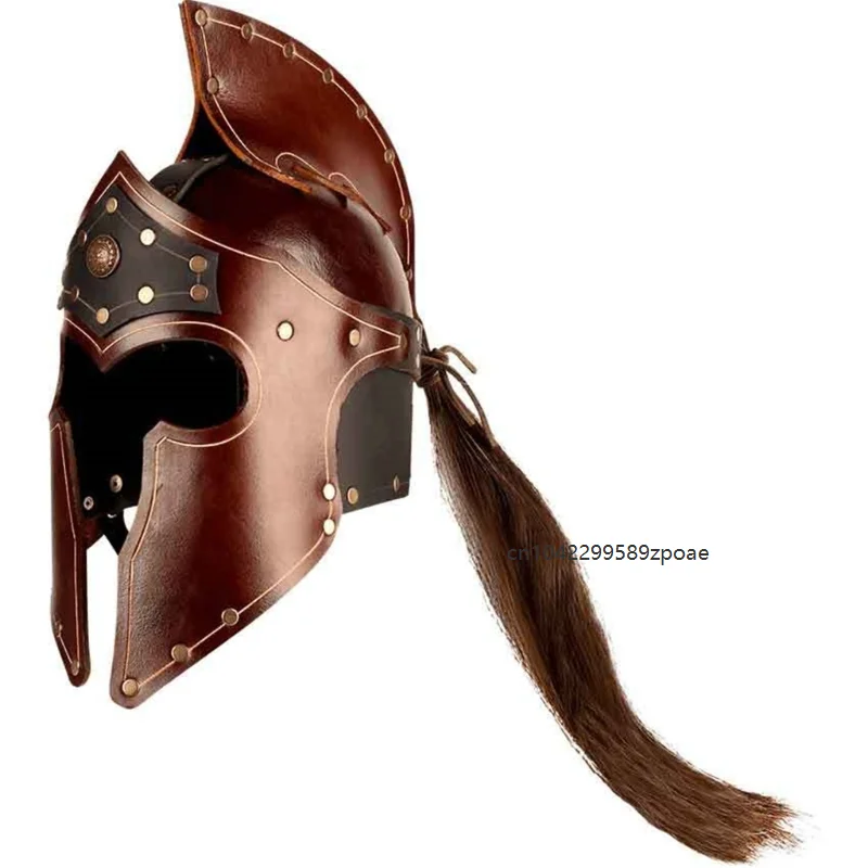 Mittelalterliche Halloween-Cosplay-Accessoires Ritter Krieger Gladiator Spartaner Römischer Griechischer Kostüm Filmfigur Helm Erwachsene Unisex