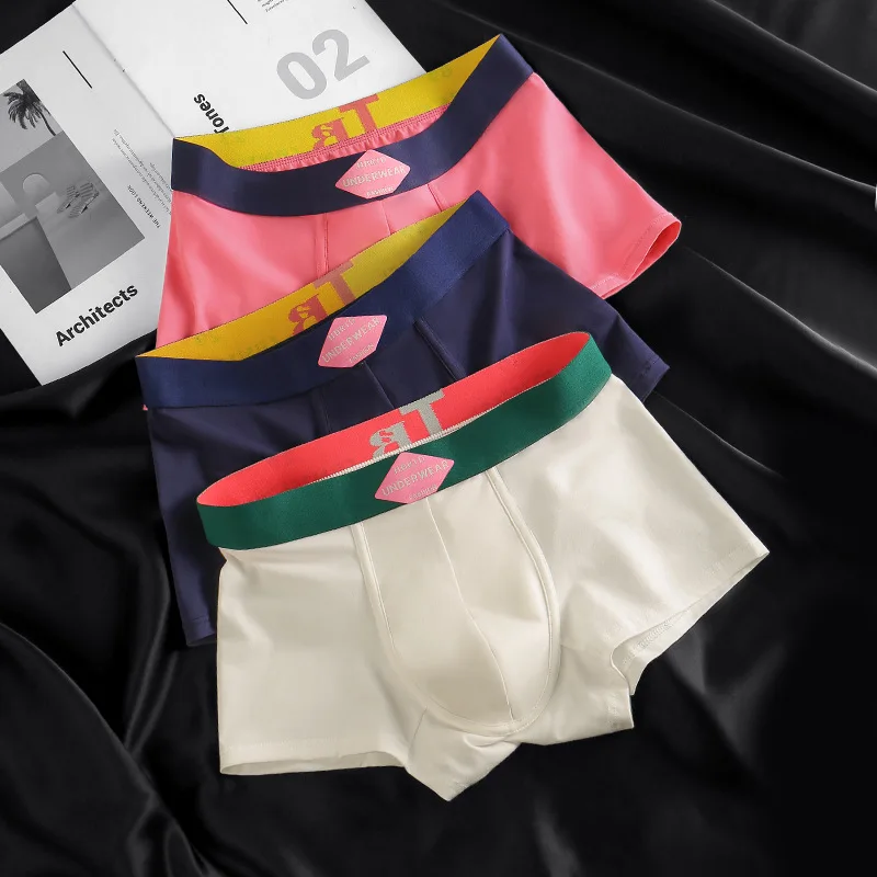 

New Men's Underwear: Comfortable Cotton Boxer Shorts for Young Men, Breathable Boxer Briefs, Men's Boxer Briefs, Shorts