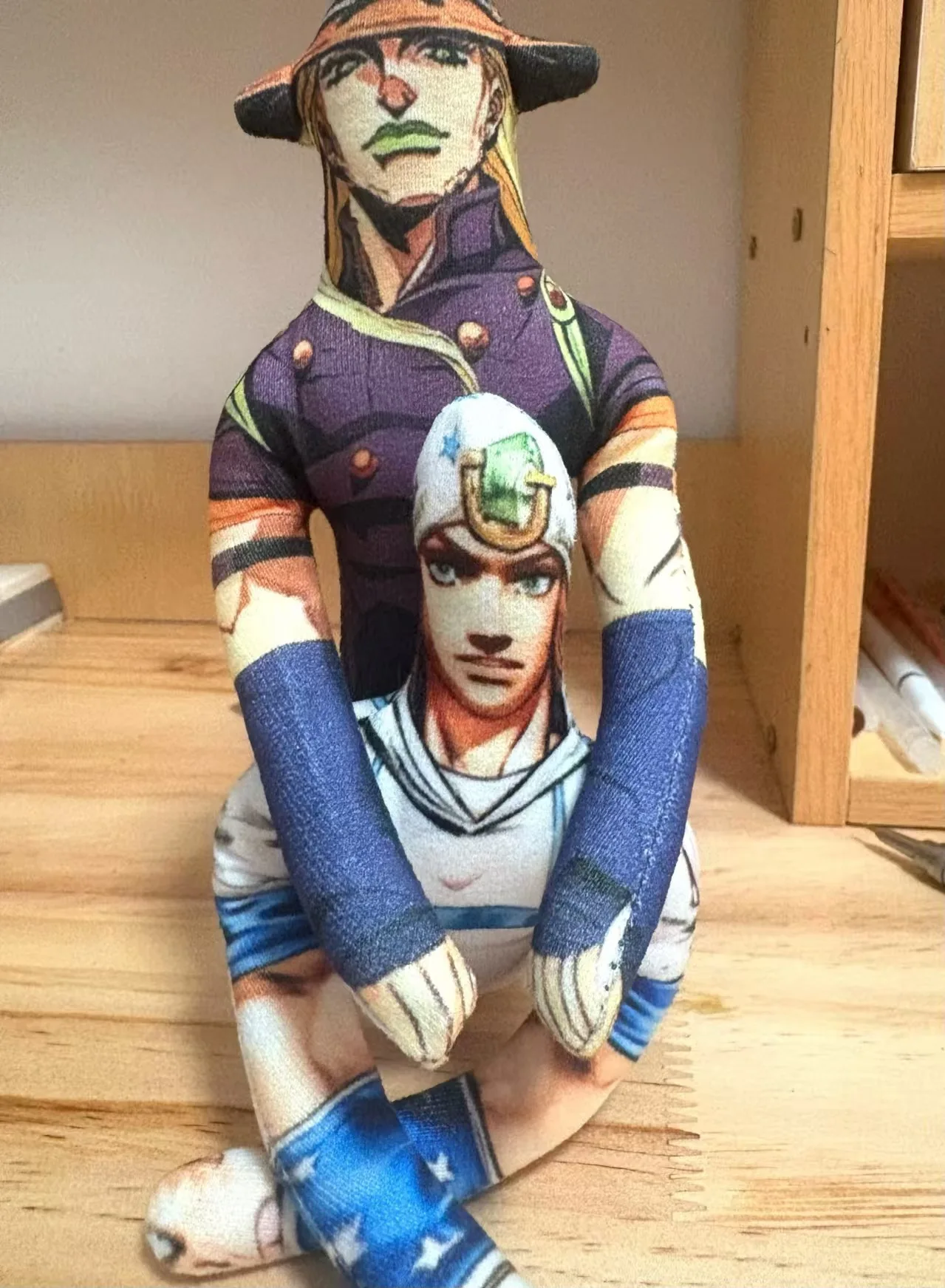 JoJo's Bizarre Adventure Jotaro Kujo Joseph Joestar Gyro Zeppeli Johnny Joestar Stuffed Doll Abstract Wire Skeleton Cosplay Gift image 3
