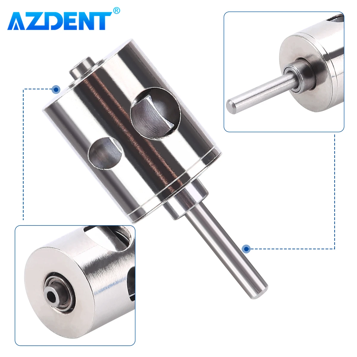 Dental Turbine Cartridge Fit for PANA AIR Standard Head Push Button Wrench Type Handpiece AZDENT