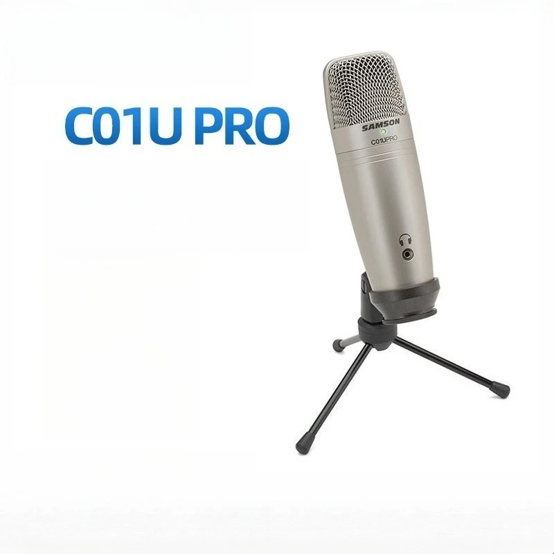 

SAMSON C01U PRO Конденсаторный микрофон USB-микрофон для записи Звуковая карта Голос через якорный мобильный телефон