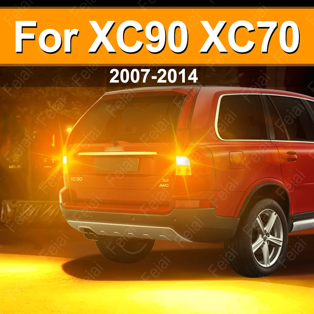 

Turn Signal LED Light Indicator Bulb For Volvo XC90 XC70 2007 2008 2009 2010 2011 2012 2013 2014 Amber Direction Indicator Lamp