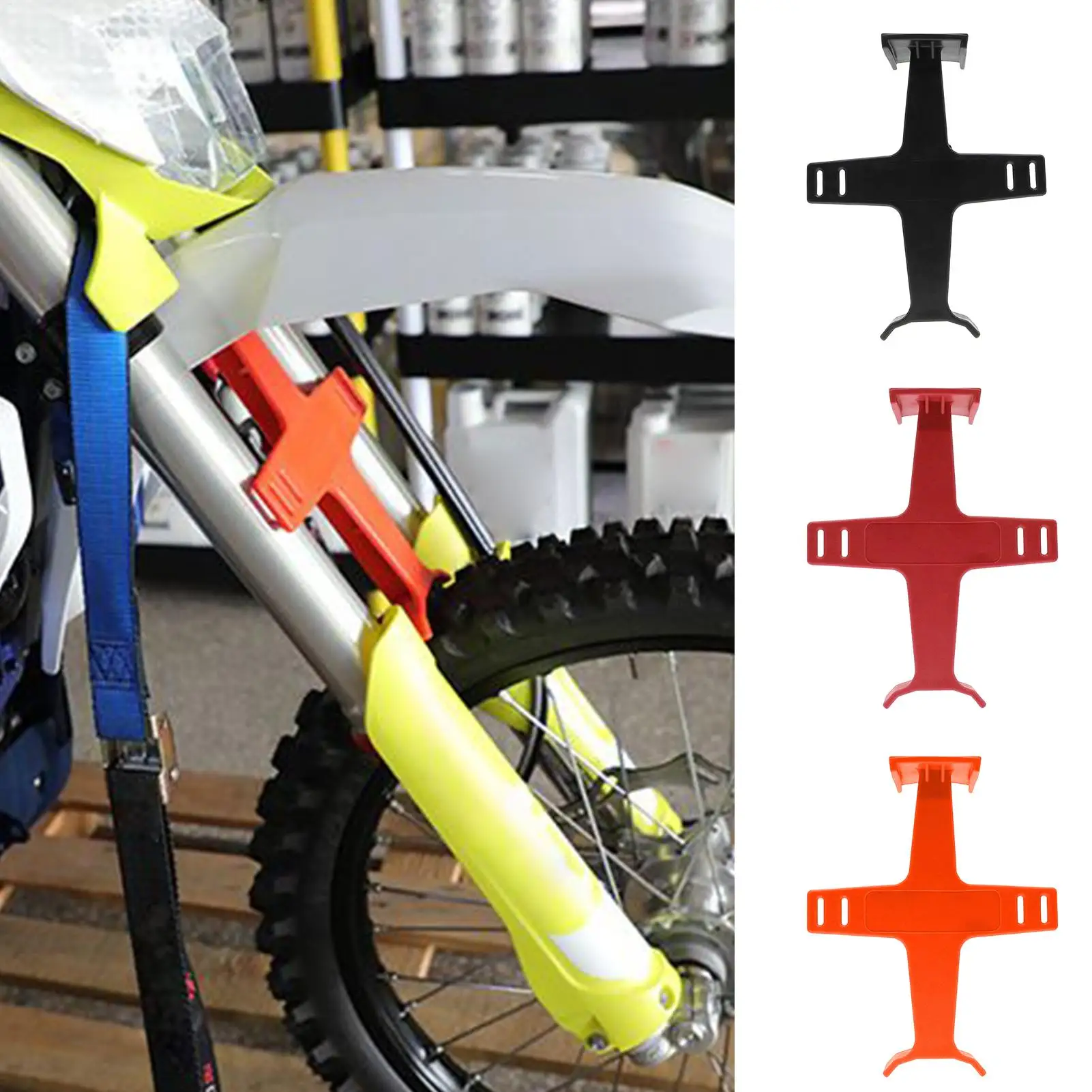 

Fork Support Guard Motorbike Fork Protection Saver Brace Non-Slip Modification Accessories for Drivers Riders Men Vehicle Bike