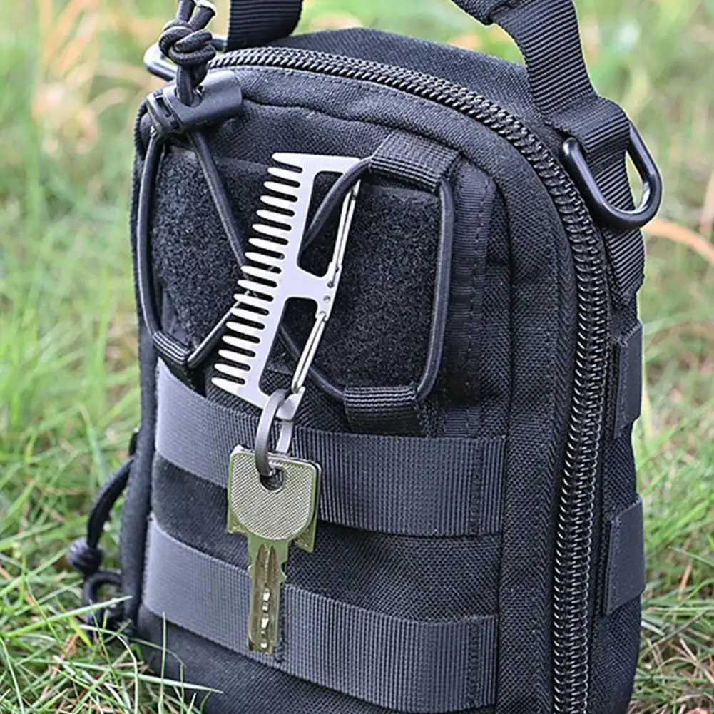 Comb Pocket Titanium - Hair Comb, Anti-Static Hanging Buckle Comb,