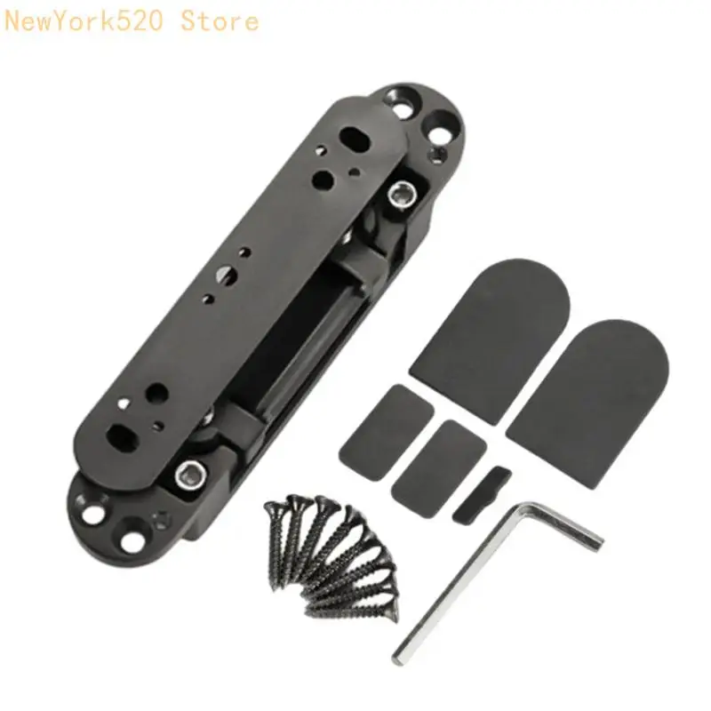 Aluminum Alloy Furniture Hinges Adjustable Butt Hinge 125 Degree Swing Concealed Hinge for Wood Door