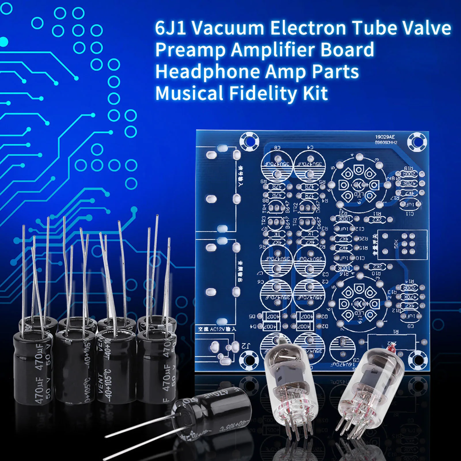 6J1 Vacuum Electron Tube Valve Preamp Amplifier Board Headphone Amp Parts Musical Fidelity Kit