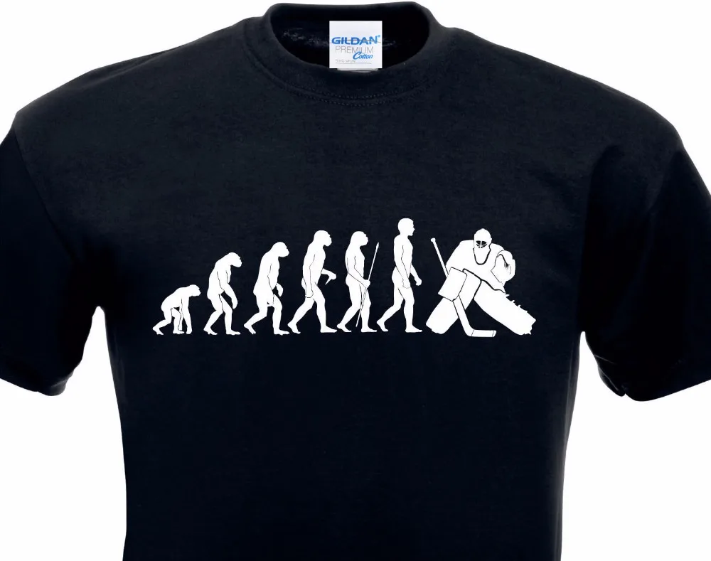 Sommer Druck T-shirt Für Männliche Evolution T-Shirt Eis Eis Torwart Keeper Goalis Skate Hobby Funt T-shirt Digitaldruck