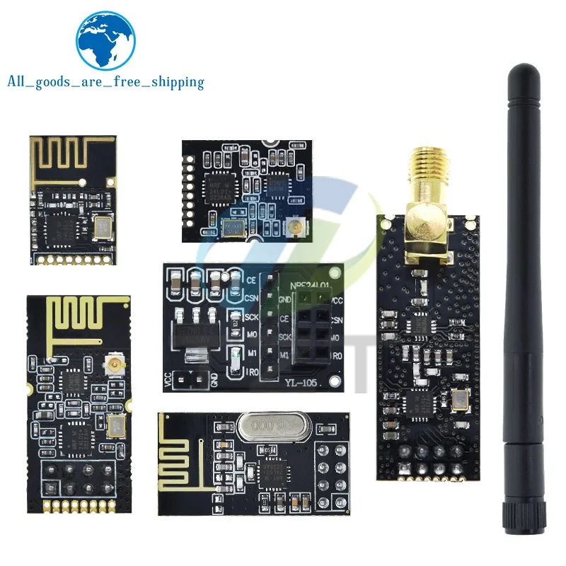 TZT NRF24L01+ 2.4G wireless data transmission module 2.4GHz NRF24L01 upgrade version NRF24L01+PA+LNA 1000 Meters For Arduino