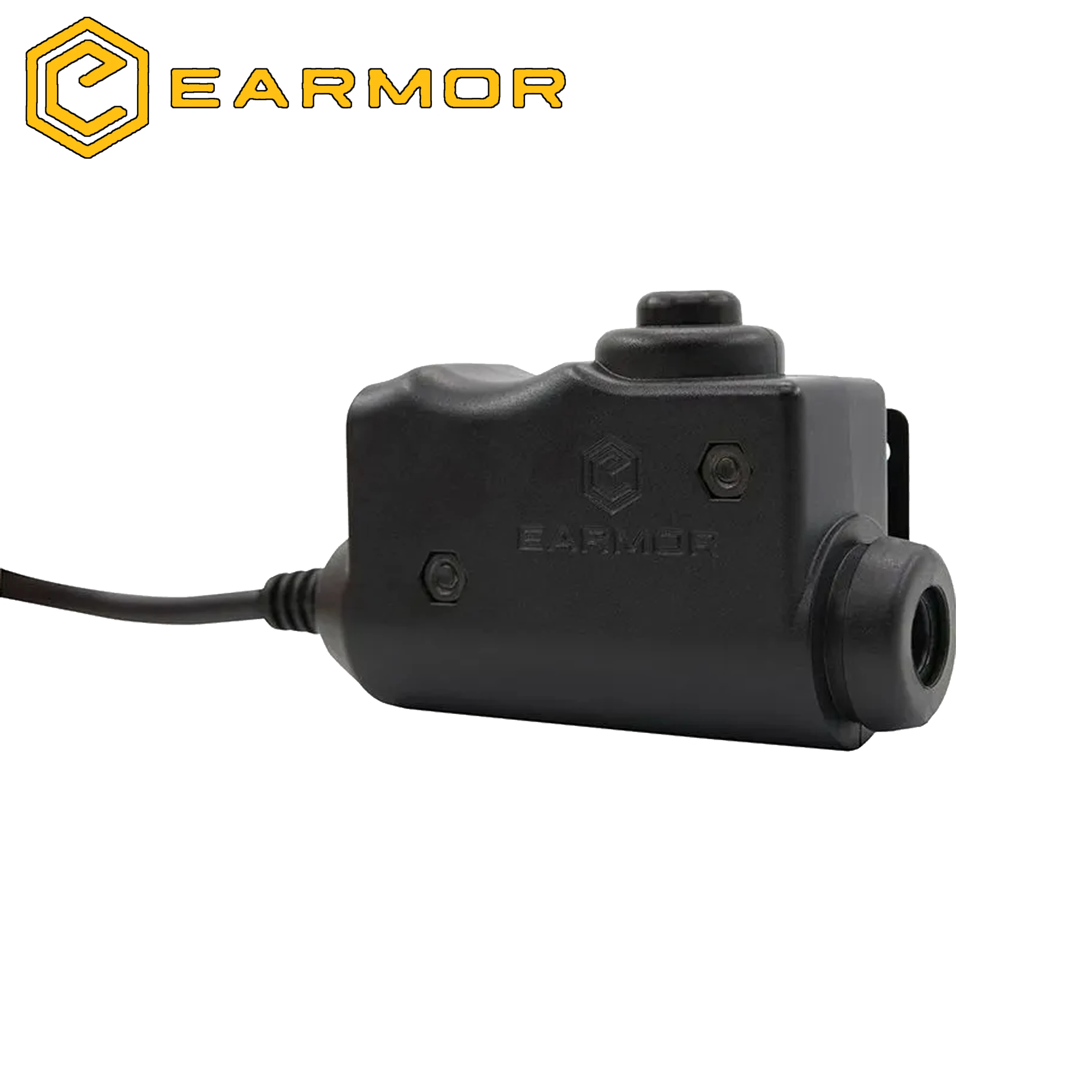 Adapter EARMOR M52 PTT zintegrowany z ochraniaczami słuchu EARMOR M32/M32H lub zestawem słuchawkowym komunikacyjnym (MSA Sordin, 3M Peltor)