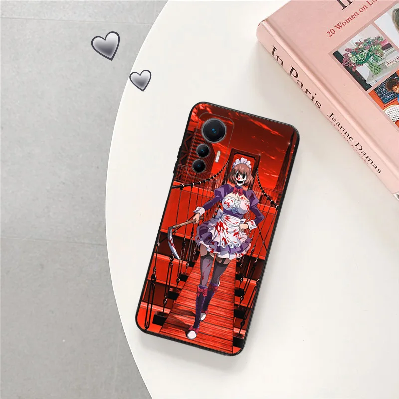 Phone Case for Xiaomi 13 12 12x 12t Pro Lite Redmi Note13 Note12 13c 12c 12s Anime High Rise Invasion Soft Black Anti-Drop Cover