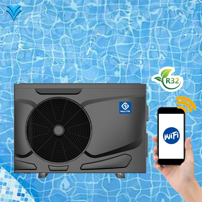 

Nulite Heat Pump Manufacturer R32 Mini DC Inverter Heat Pump Swimming Pool Water Heater Solar Pool Heater