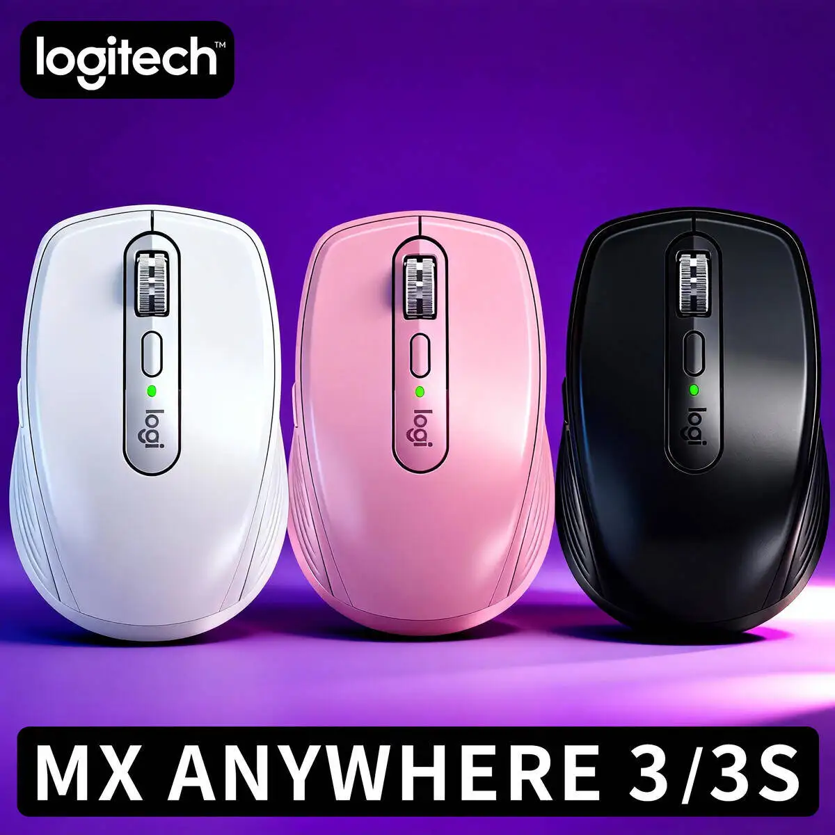 

Logitech Master Series MX Anywhere 3S Bluetooth Беспроводная бесшумная мышь Мягкий звук Офисный женский планшет