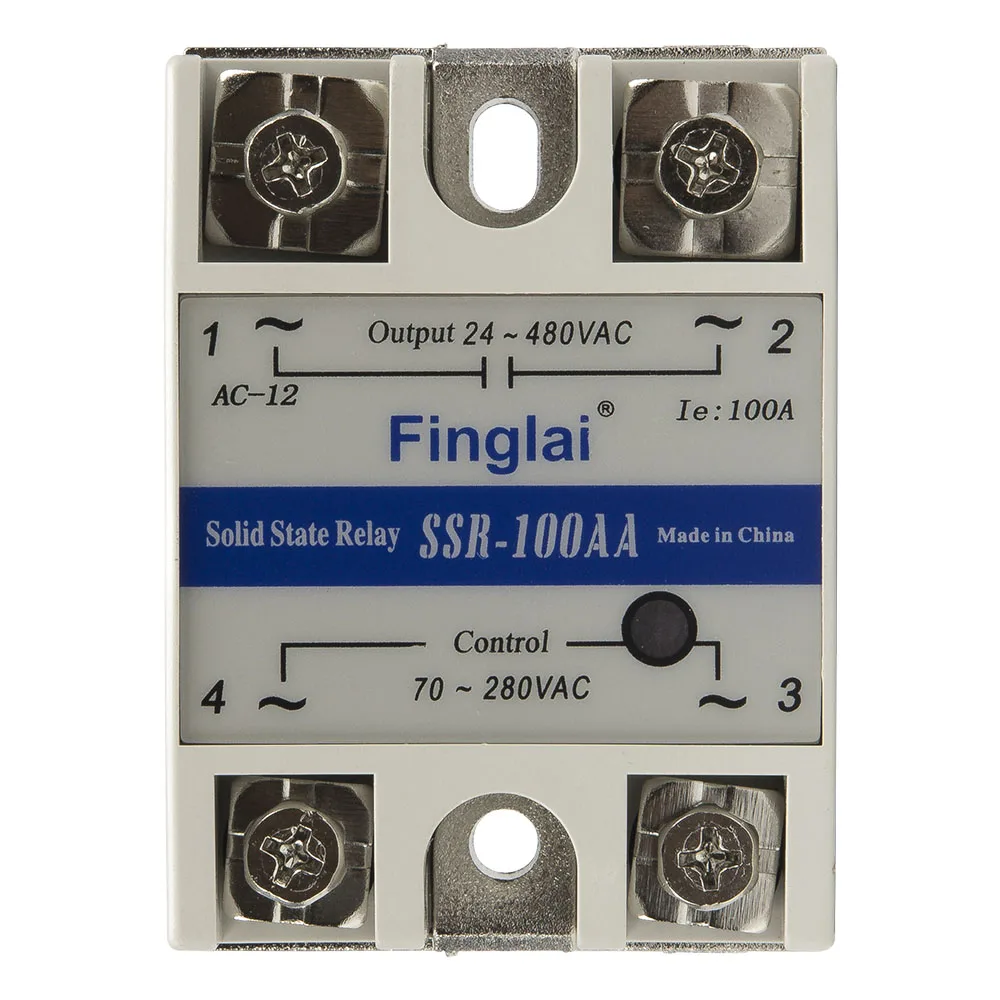 SSR-100AA single phase AC to AC 100A 480V solid state relay 100AA SSR