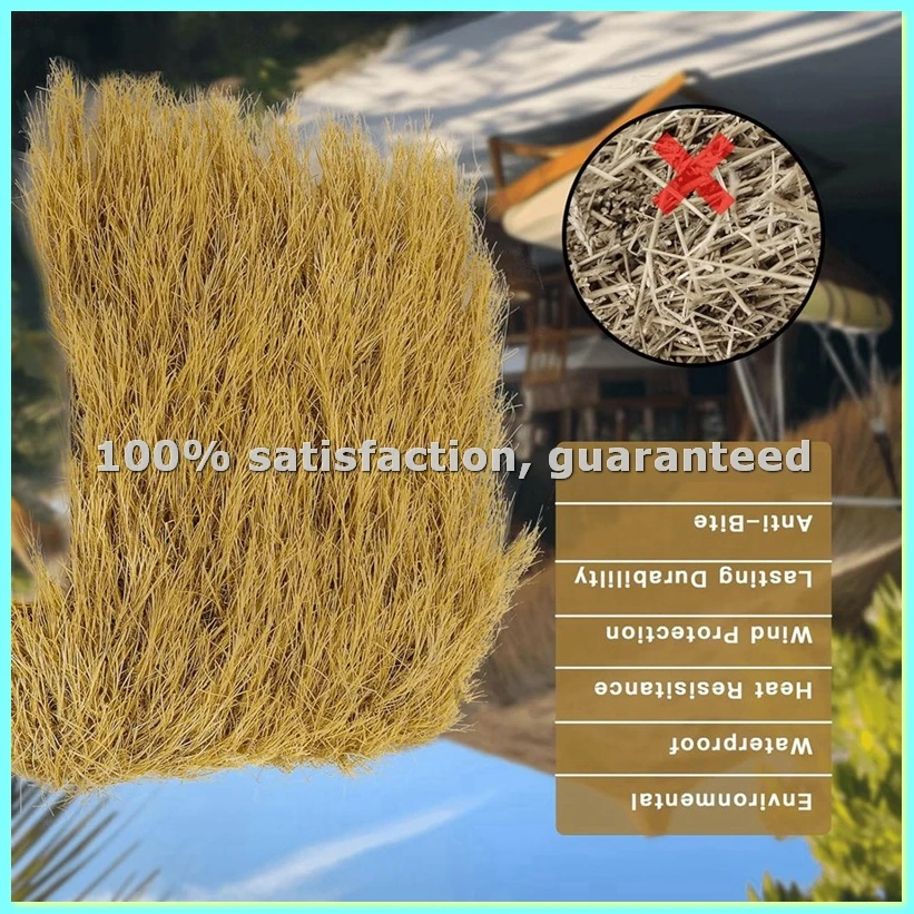 

Искусственная соломенная кровля из травы, мексиканский рулонный материал для тики-баров, палаток, вечеринок, садовых ограждений, патио, поделок своими руками, кровельный материал из соломы - AD23