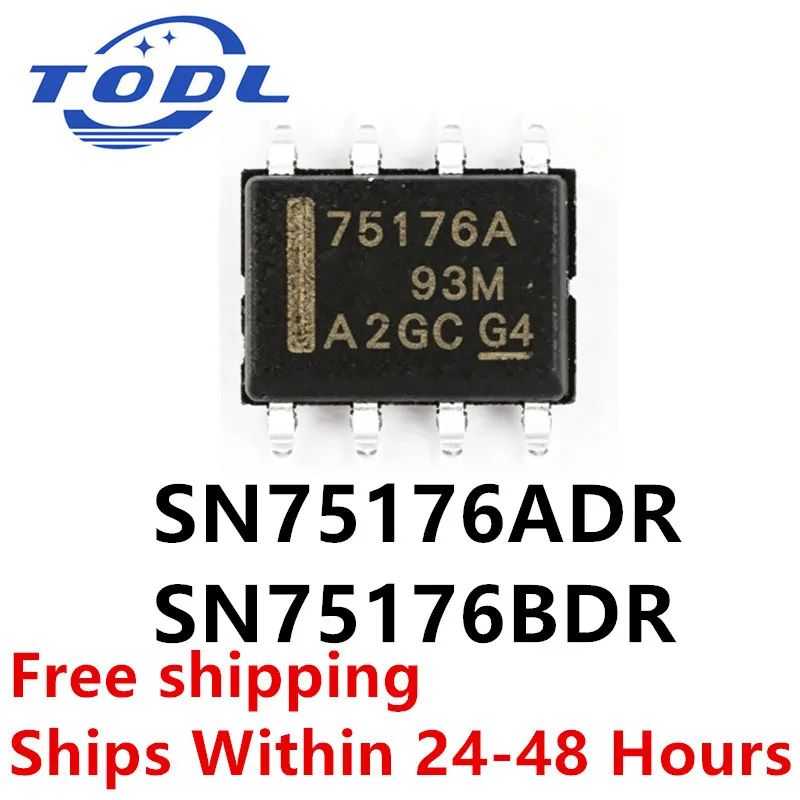 (10piece)100% New 75176A SN75176A 75176B SN75176B SN75176ADR SN75176BDR sop-8
