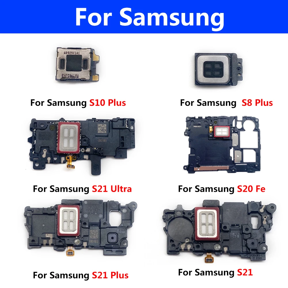 2Pcs,NEW Earpiece Ear Speaker Sound Receiver headphone earphone Flex For Samsung S21 Fe S20 Ultra S10E S10 5G S9 S8 Plus S7 edge