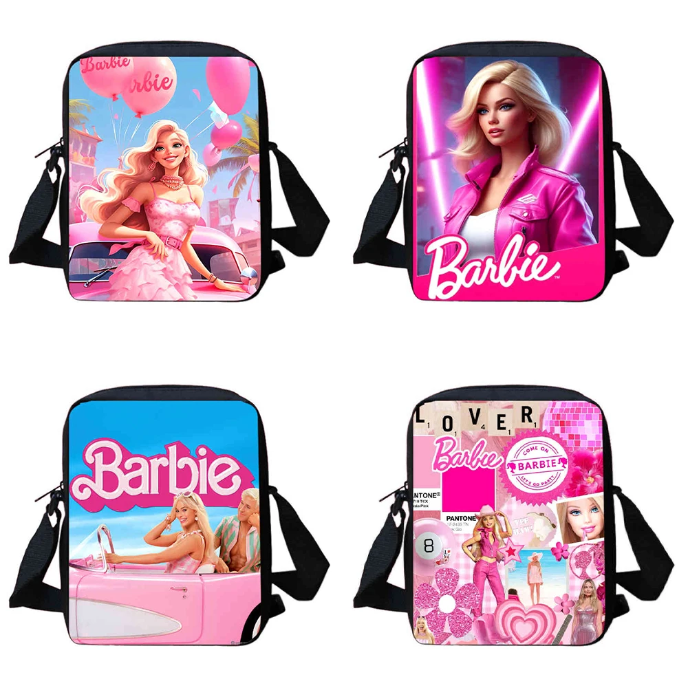 Barbie Girl Shoulder bags for Child,Cartoon School Backpack for Girls Boys,Large Kids Crossbody Bags for 4-10 years