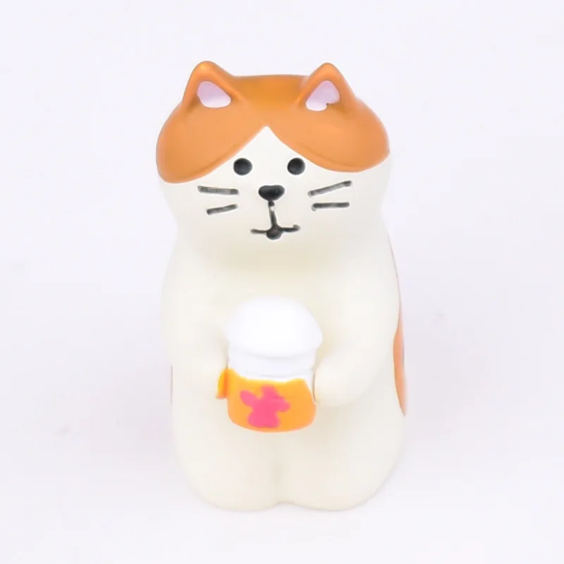 Zakka Japan Mini Animal Action Figures Dolls Car Decoration Bookshelf Ornaments Resin Craft Toys Collectible Gifts