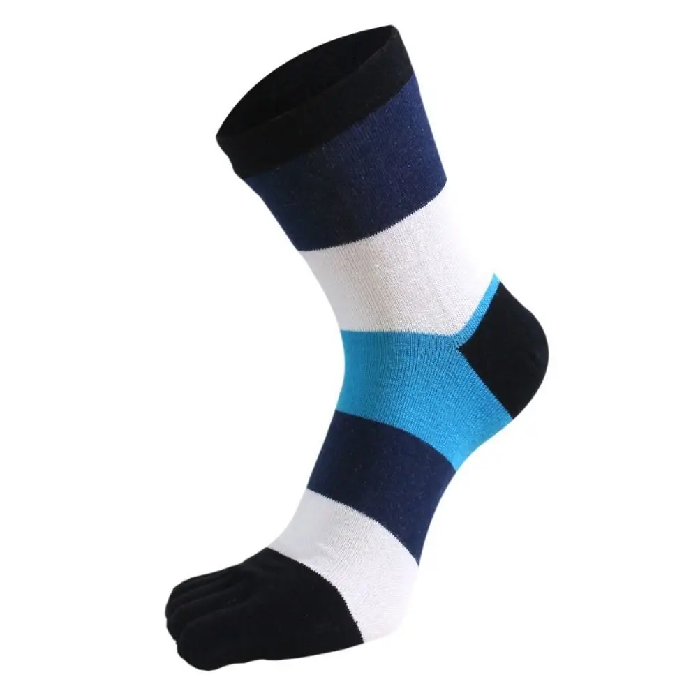 

1 Pair EU 39-44 Five Finger Socks Anti-Sweat Anti-Bacterial Dress Socks with Toes Breathable Cotton Toe Socks Walking