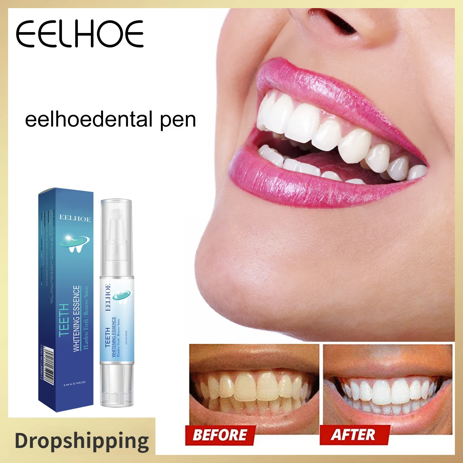 Eelhoe Dental Pen Teeth White Pen Oral Care Remove Tooth Yellow Teeth Gel White Teeth Pen Natural