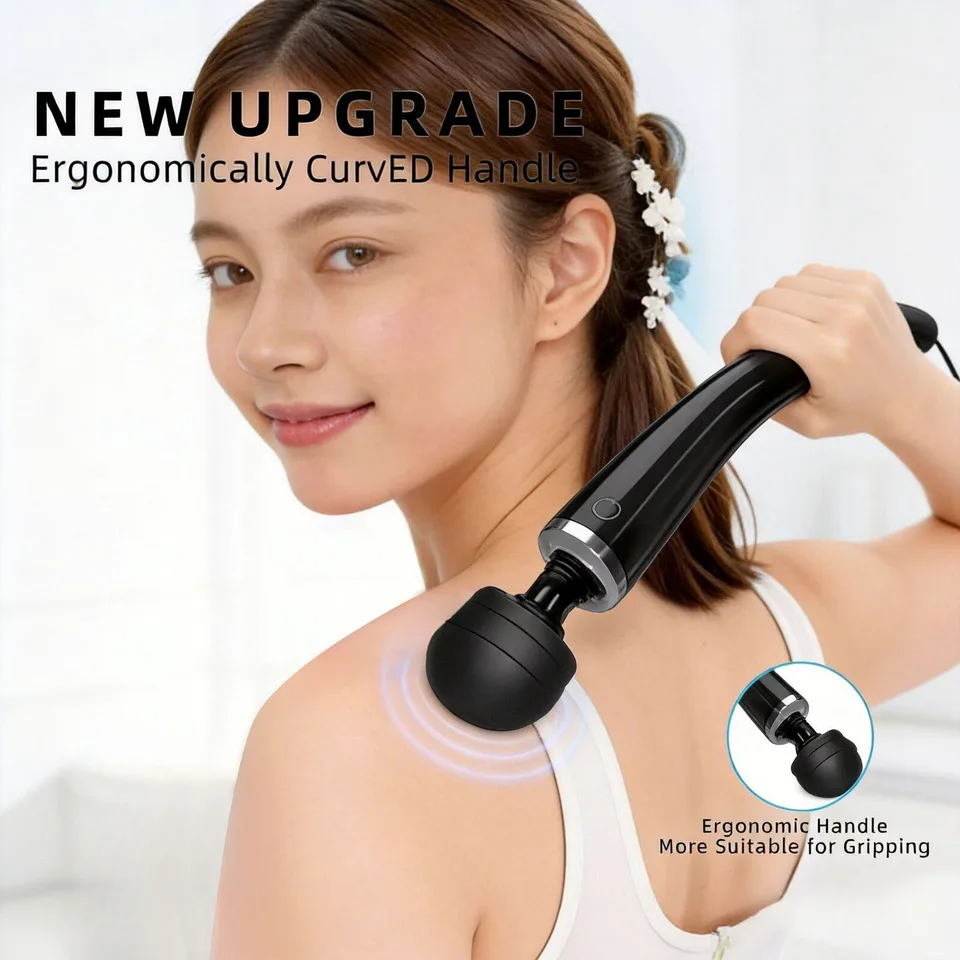 

Rechargeable Medical Silicone Head Vibrating Massage Hammer Wireless Remote Control 8 Speed Strengths For Body Head Massage