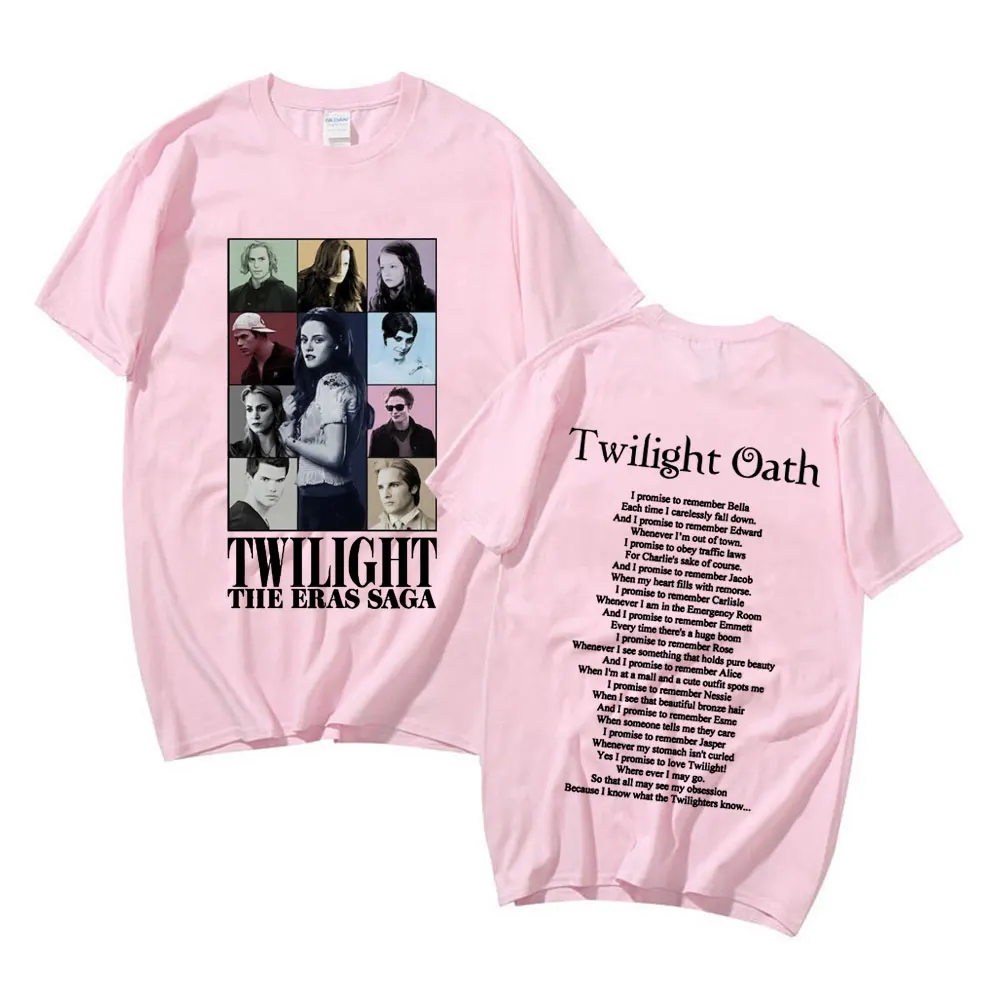 Twilight The Oath Saga T-shirt Bella Jakob Edward Graphic T Shirt Men Women Fashion Aesthetic Oversized Tshirt Unisex Streetwear