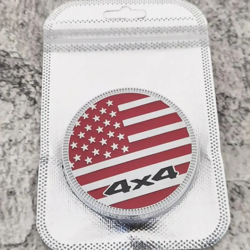 

4pcs Metal Badge Flag Car Body Trunk Decal Decoration Sticker Universal 3D Badge D7YA