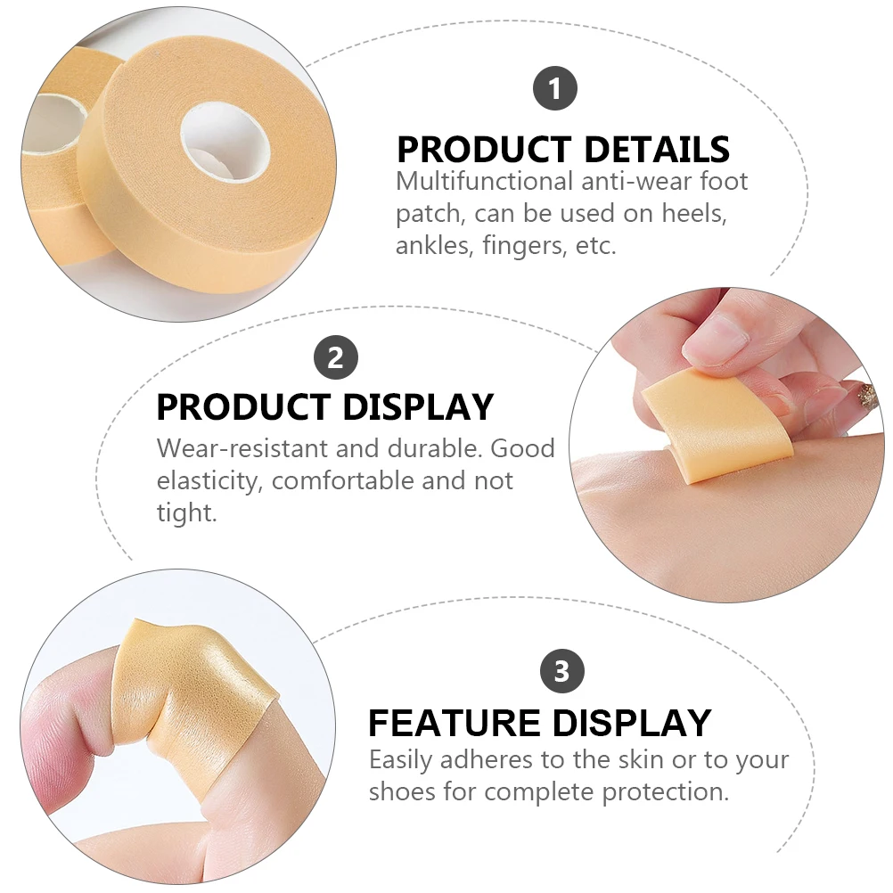 

Anti-wear Foot Stickers Heel Protectors Tape Liners Khaki High Patch Anti-friction Pads Blister Prevention Toe Finger Protector