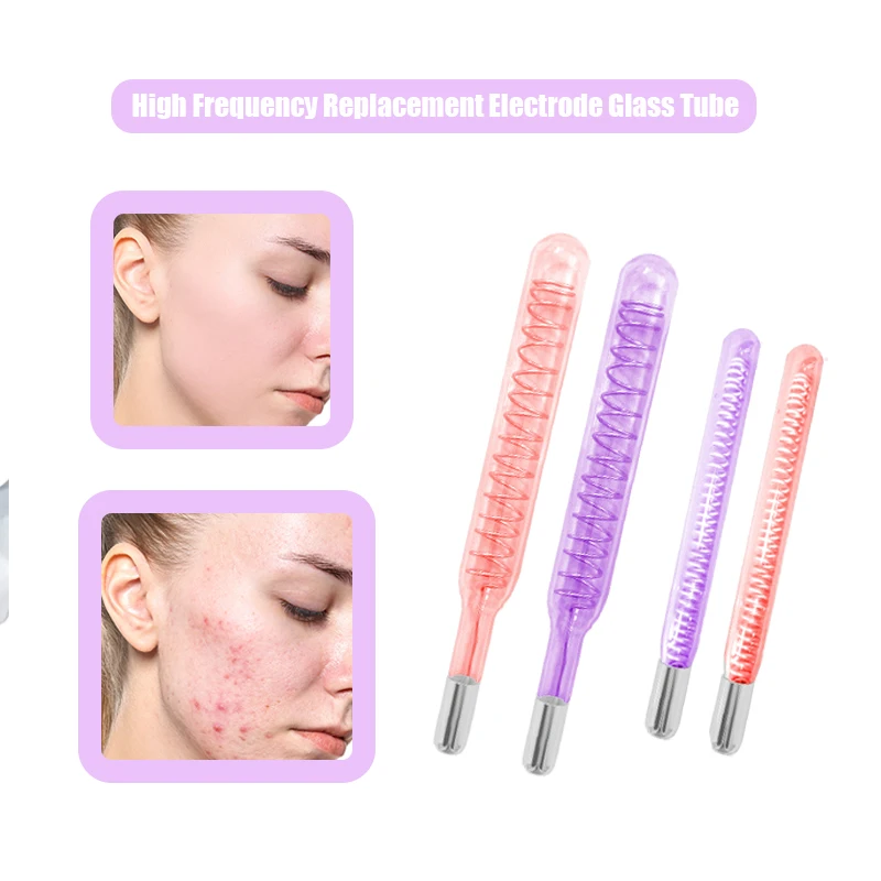 أنابيب القطب الكهربائي للعلاج HF الاحترافية لرفع الوجه وتقليل التجاعيد معدات العناية بالبشرة