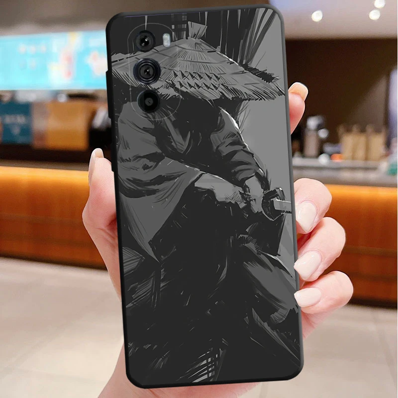 

Phone Case For Motorola Edge 50 40 Pro 60 50 40 30 Ultra Neo Fusion Moto G85 G72 G53 G54 G84 G13 G32 Japanese samurai