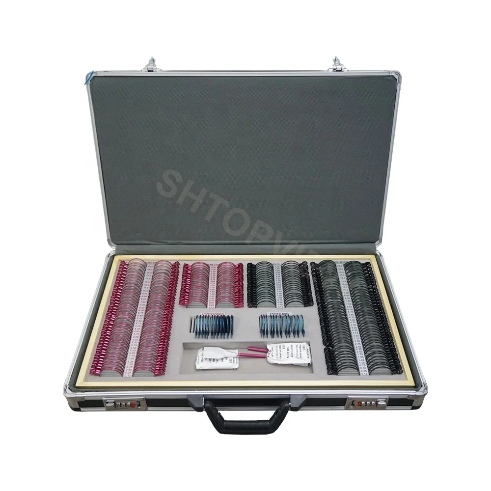 

266pcs Aluminum Suitcase Lens Case 266JSC Level Optometry and Optical Store's Trial Lens Set on Sale Optical Instruments