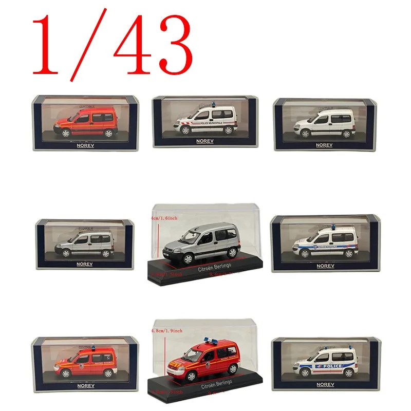 

Norev Diecast масштаб 1/43 Citroen, модель автомобиля из сплава, Berlingo 2004, пожарная полицейская машина, игровые транспортные средства, игрушки для мальчиков, подарок, оригинальная коробка