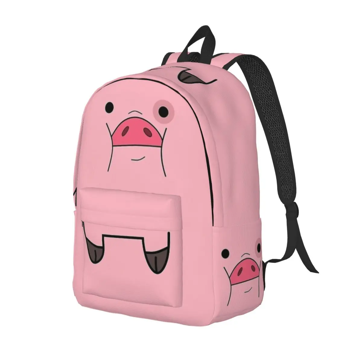 Cute Pet Pig Waddles Cartoon Backpack Schoolbag Student Bookbag Teens Daypack with Pocket