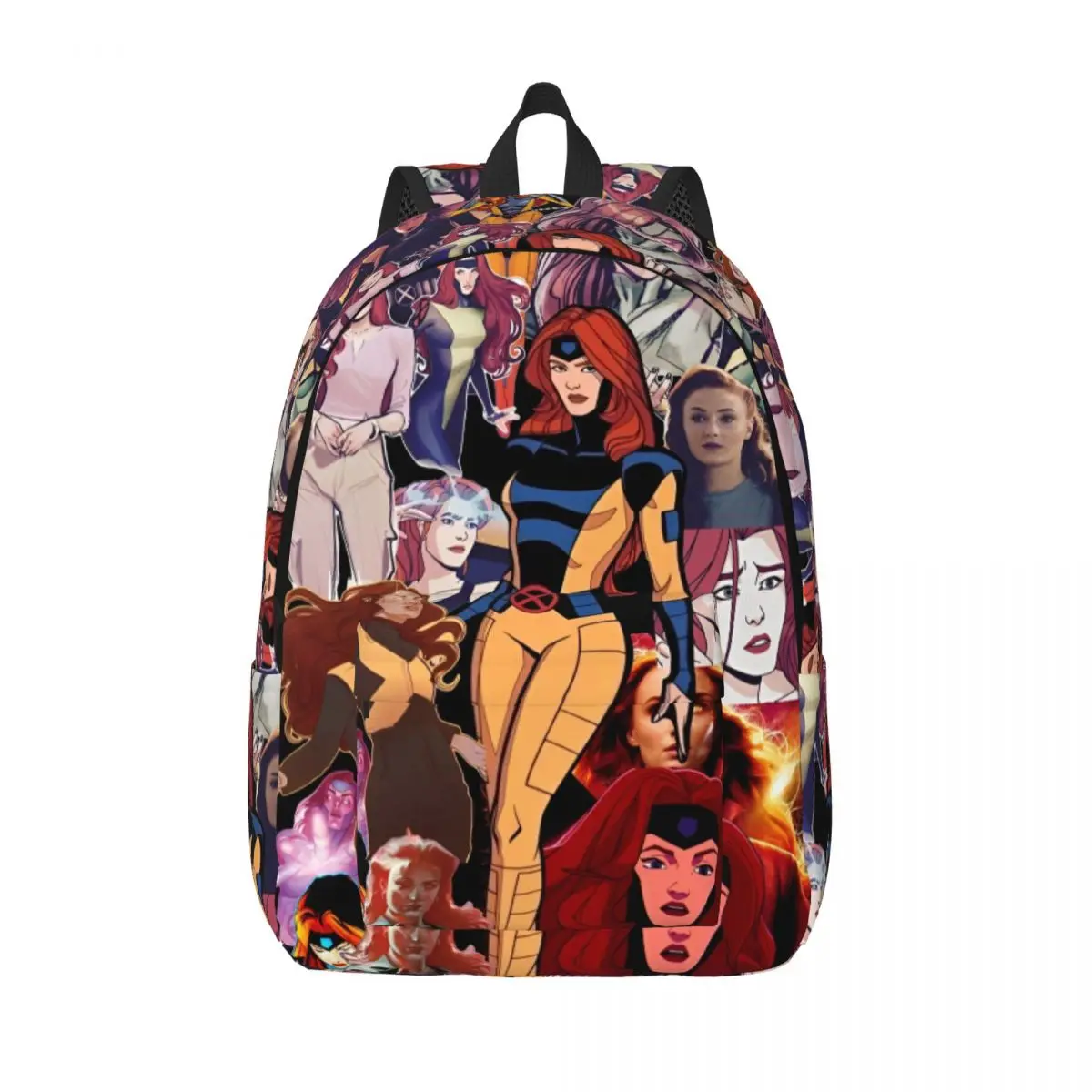

X-Men Jean Grey Phoenix Backpack Men Women Fashion High School Hiking Travel Daypack Flames Force College Shoulder Bag Durable