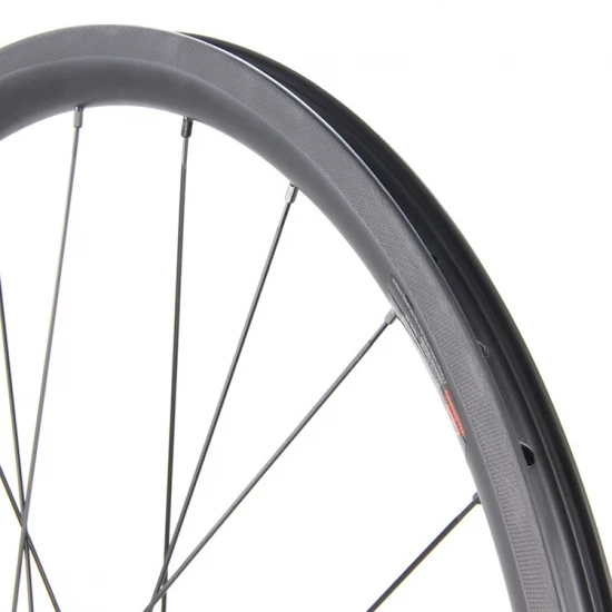 700C 45mm Tubeless Carbon Wheels, 24-hole UD matte carbon rim, 350 hub durable lightweight road bicycle upgrade parts